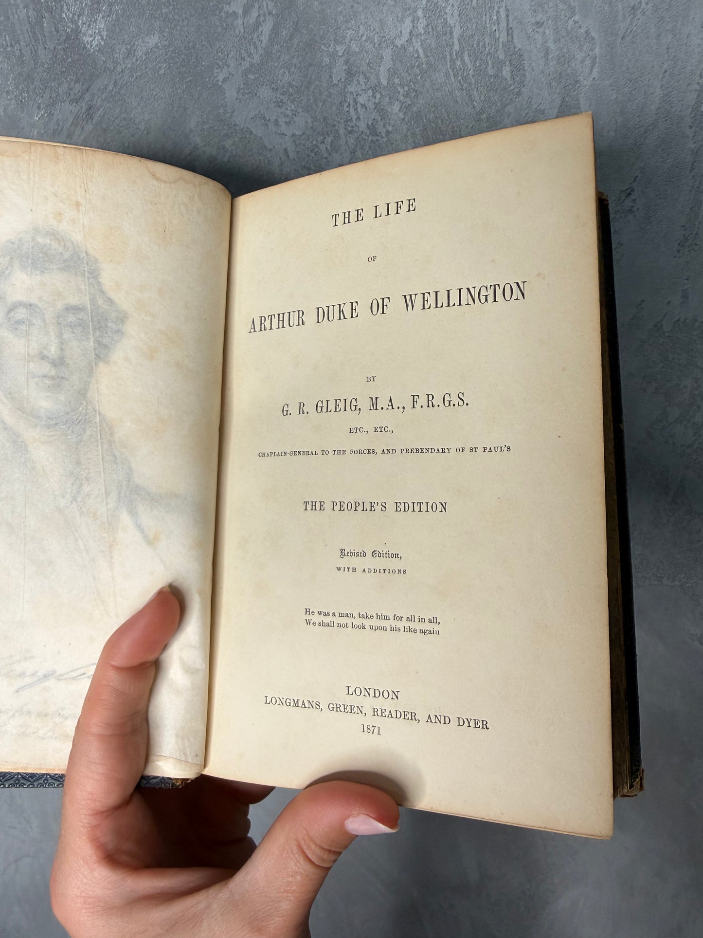 The Life of Arthur Duke of Wellington | 1871 Victorian Leather Bound Biography