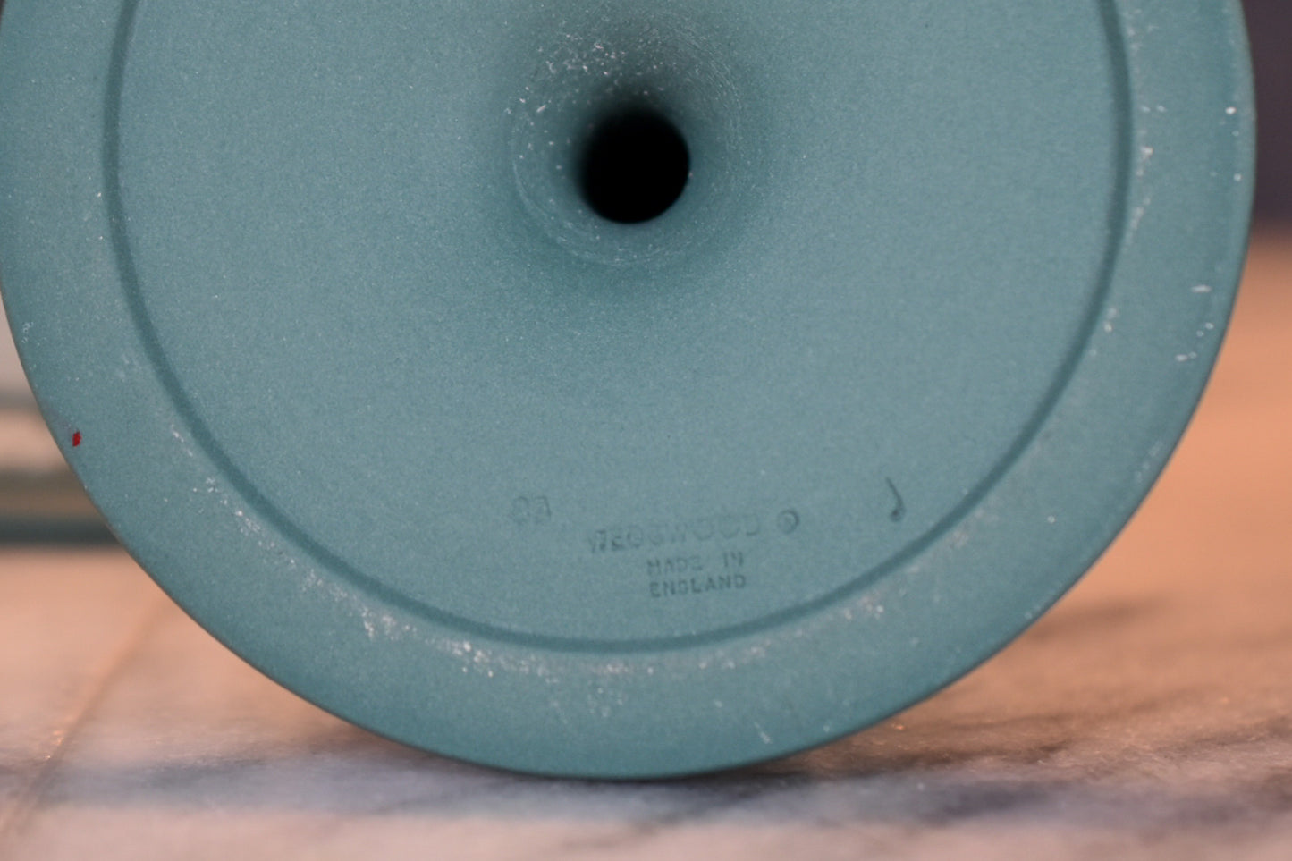 Pair of Wedgwood Jasperware Teal Candlestick Holders – Classical Relief Design