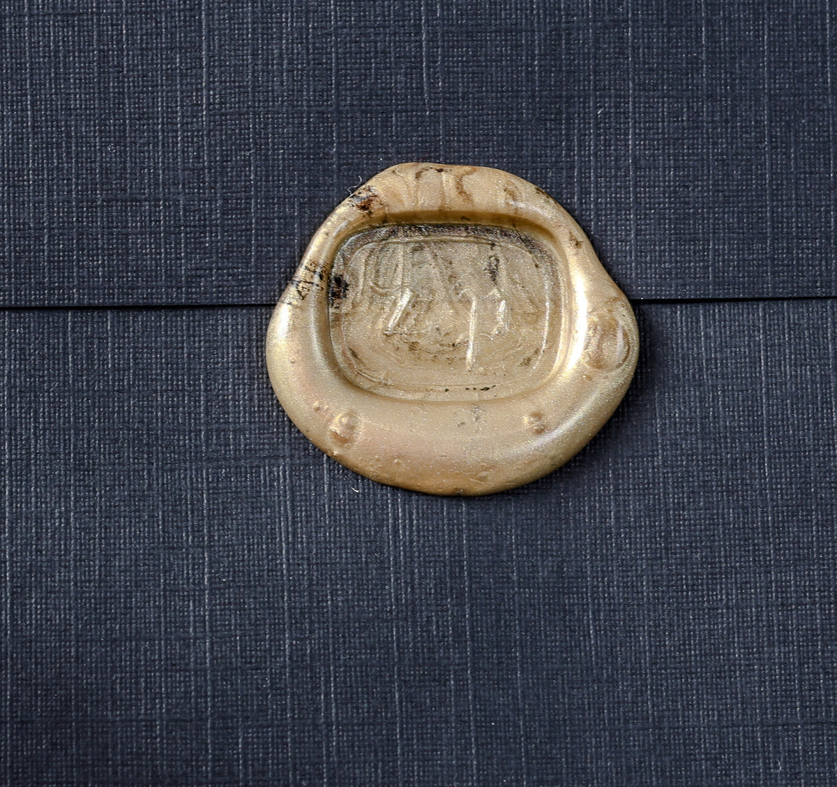 Antique Gilt Bronze Figural Desk Seal | Belle Époque Female Bust, Rococo Scroll Handle, Engraved Initials