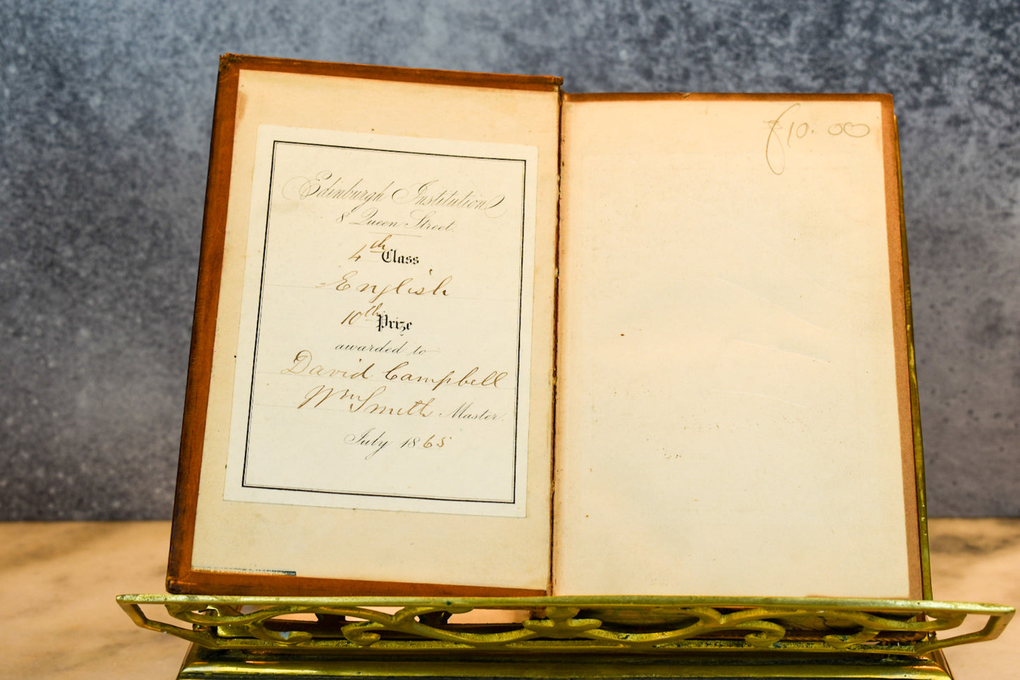 🏫 Macaulay’s Biographies – 1865 Prize Binding from the Edinburgh Institution 📖